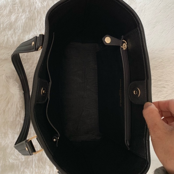 ‼️CLEARANCE‼️Now $75! Lagerfeld 2 Tone Satchel - Picture 4 of 7